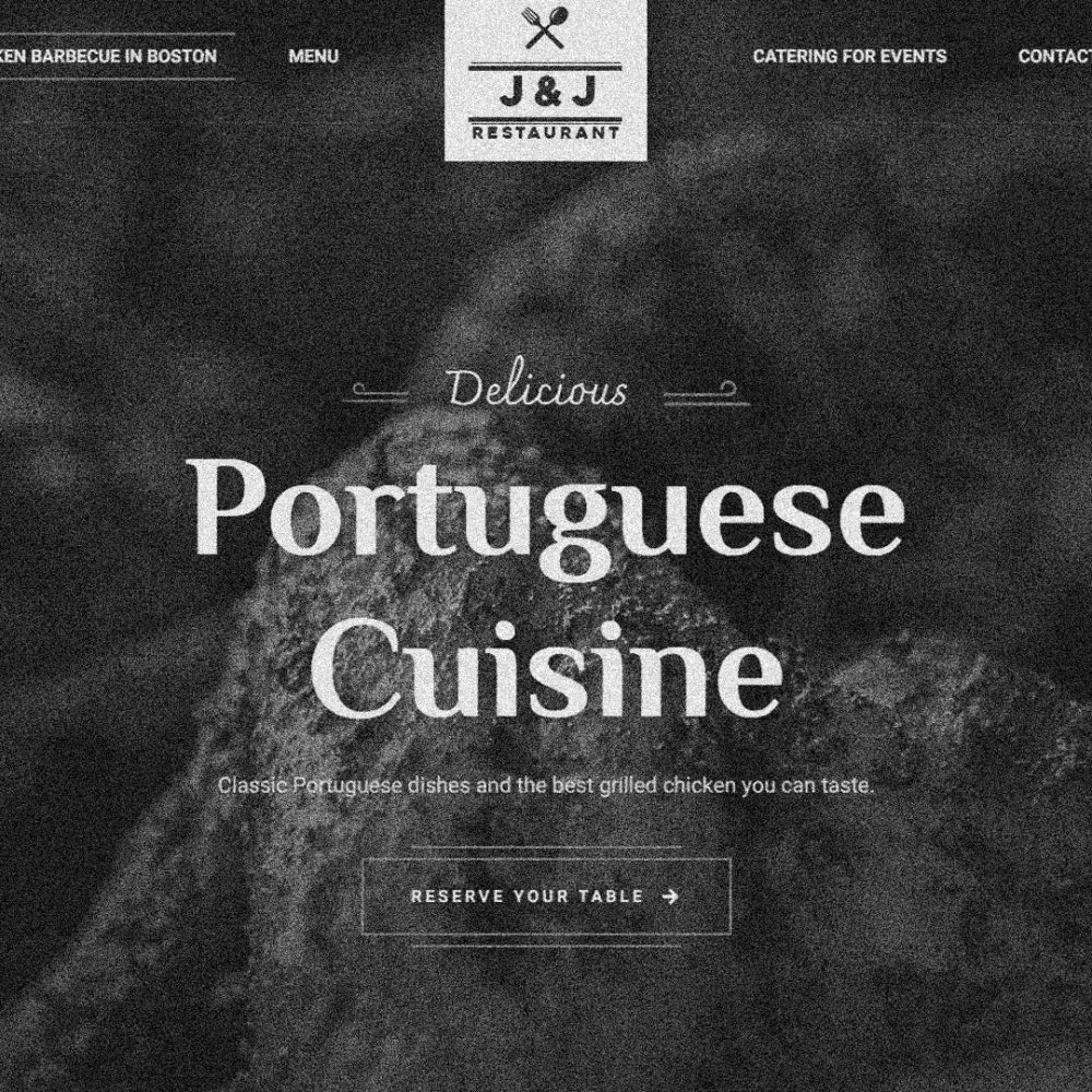 j &j restaurante websites